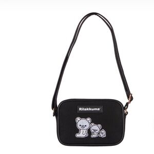 Rilakkuma and Friends Black Crossbody Bag